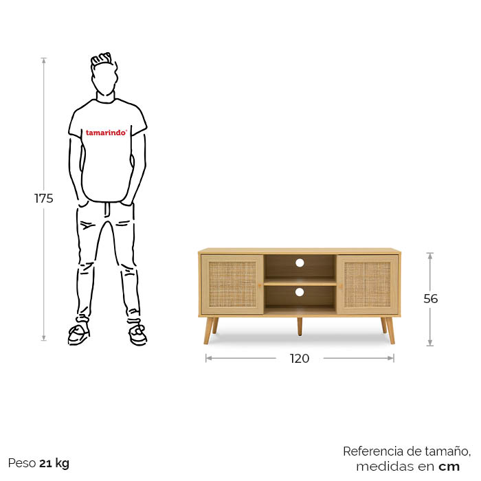 Mueble De Tv Fresno Bimak | Muebles TV | entretenimiento